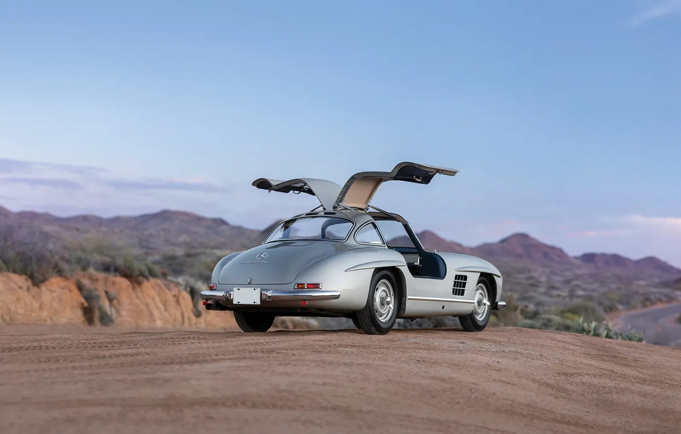 Photo wallpaper Mercedes-Benz, 300SL, 1955, Mercedes-Benz 300 SL, Gullwing