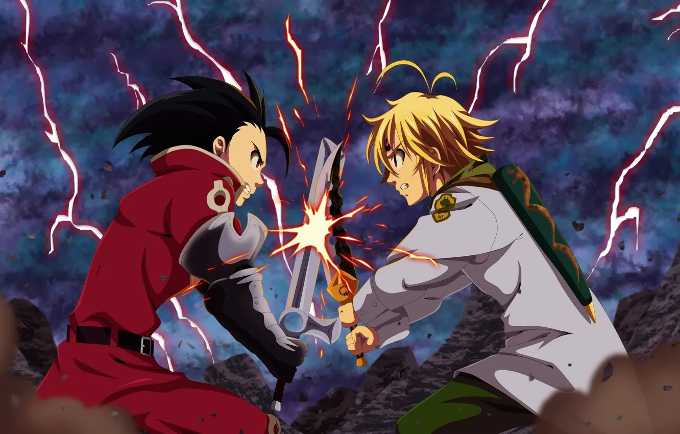 Photo wallpaper guys, rivals, Nanatsu no Taizai, The seven deadly sins