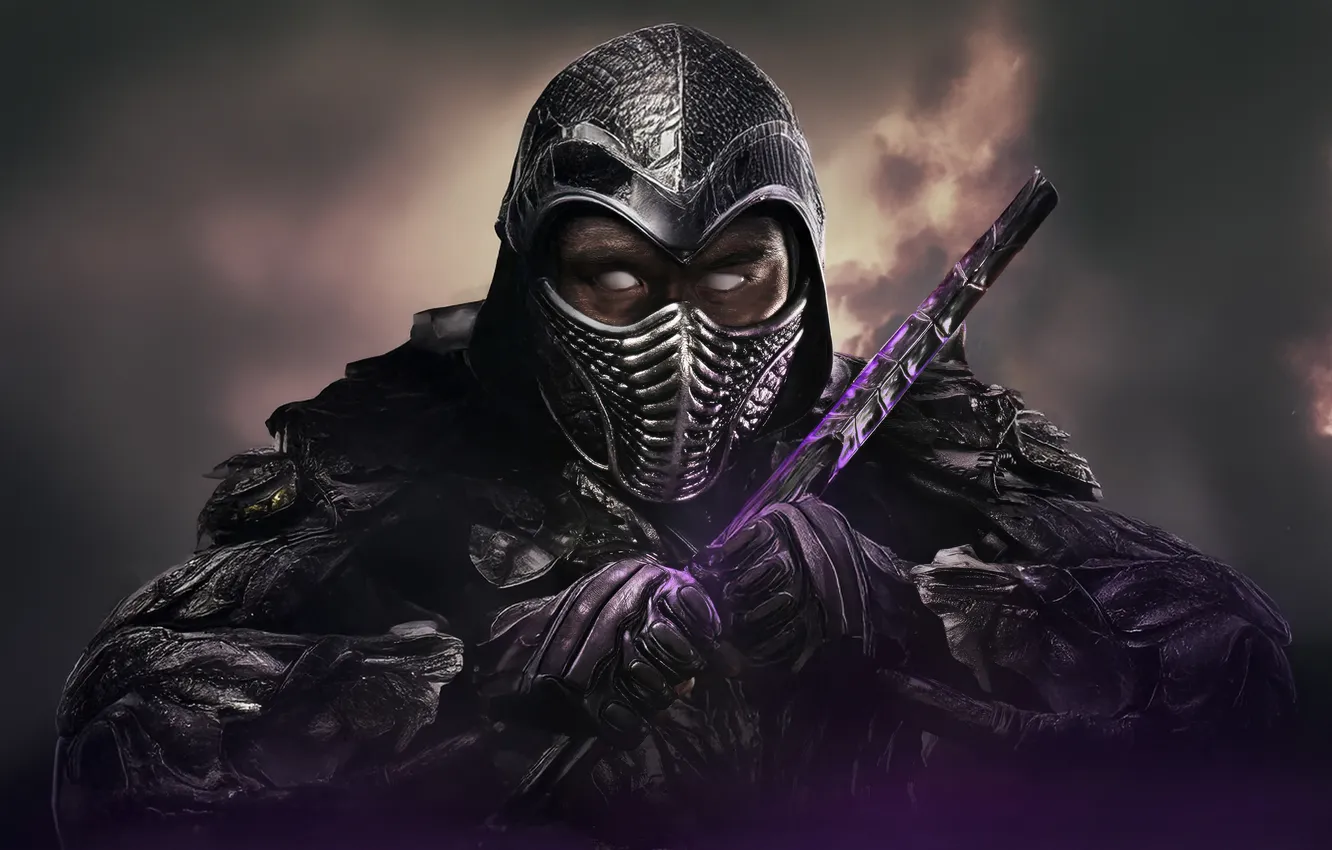 Photo wallpaper look, armor, 2025, Noob Saibot, Mortal Kombat II, Mortal Kombat 2, Joe Taslim, Bi-Han