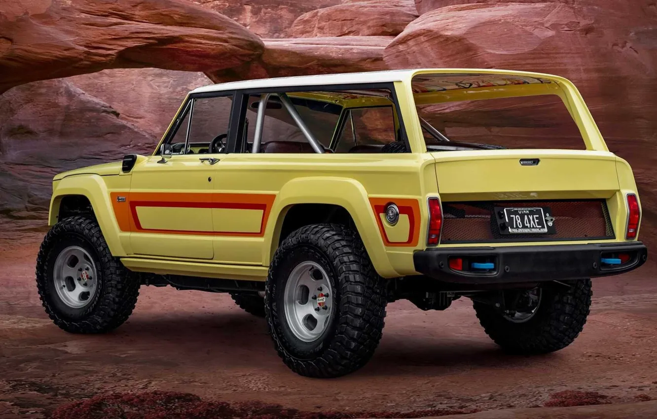 Photo wallpaper Jeep, Cherokee, 4xe Concept, Jeep Cherokee SJ 4xe