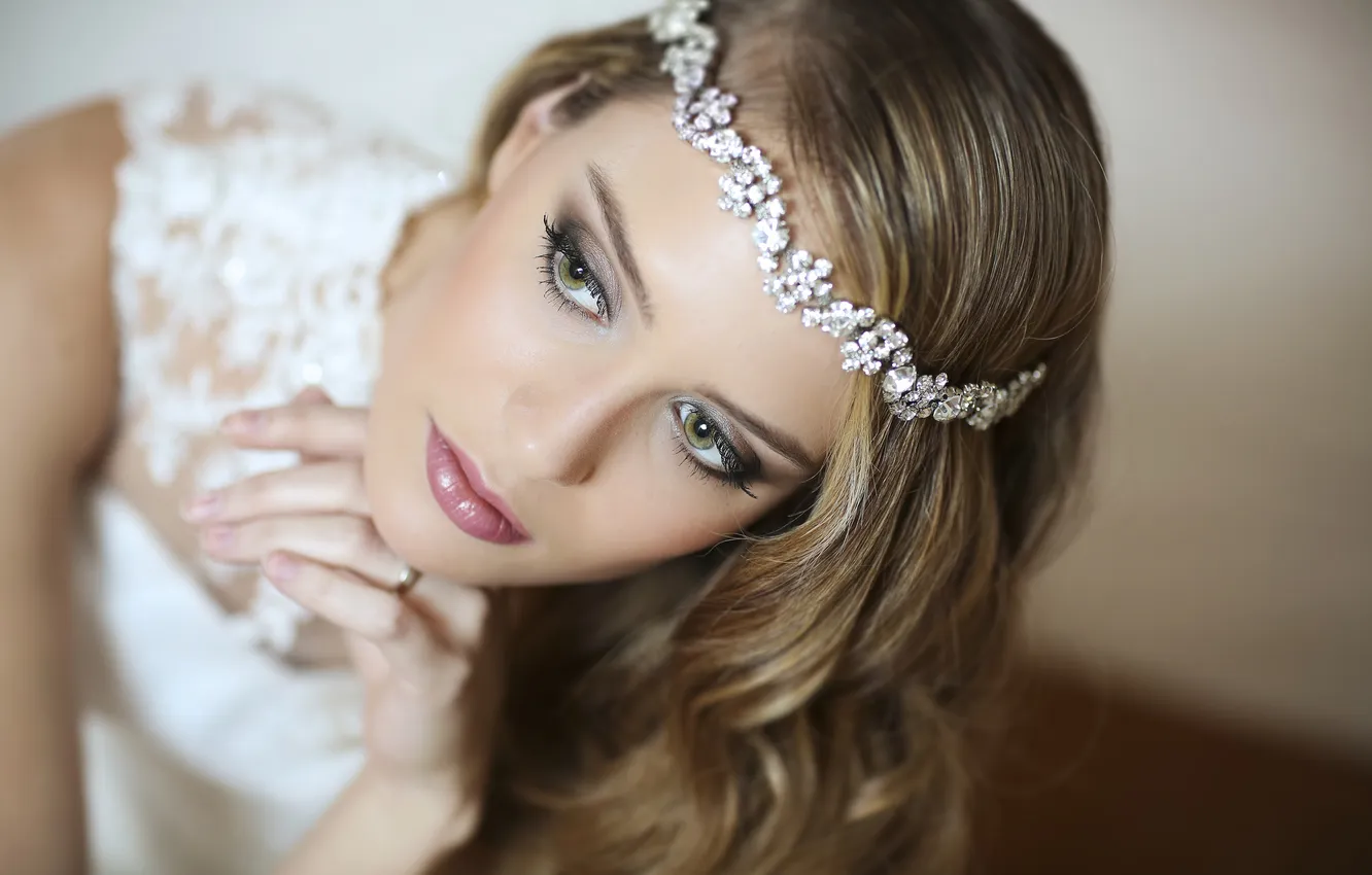 Photo wallpaper hair, portrait, makeup, the bride