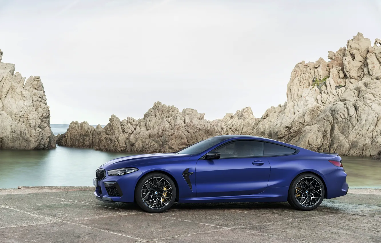 Photo wallpaper coupe, BMW, side view, 2019, BMW M8, M8, M8 Competition Coupe, M8 Coupe