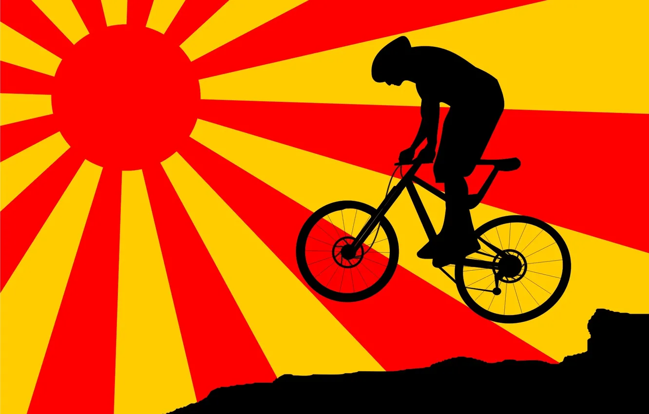 Photo wallpaper sport, bike, fun, cool, Cycling
