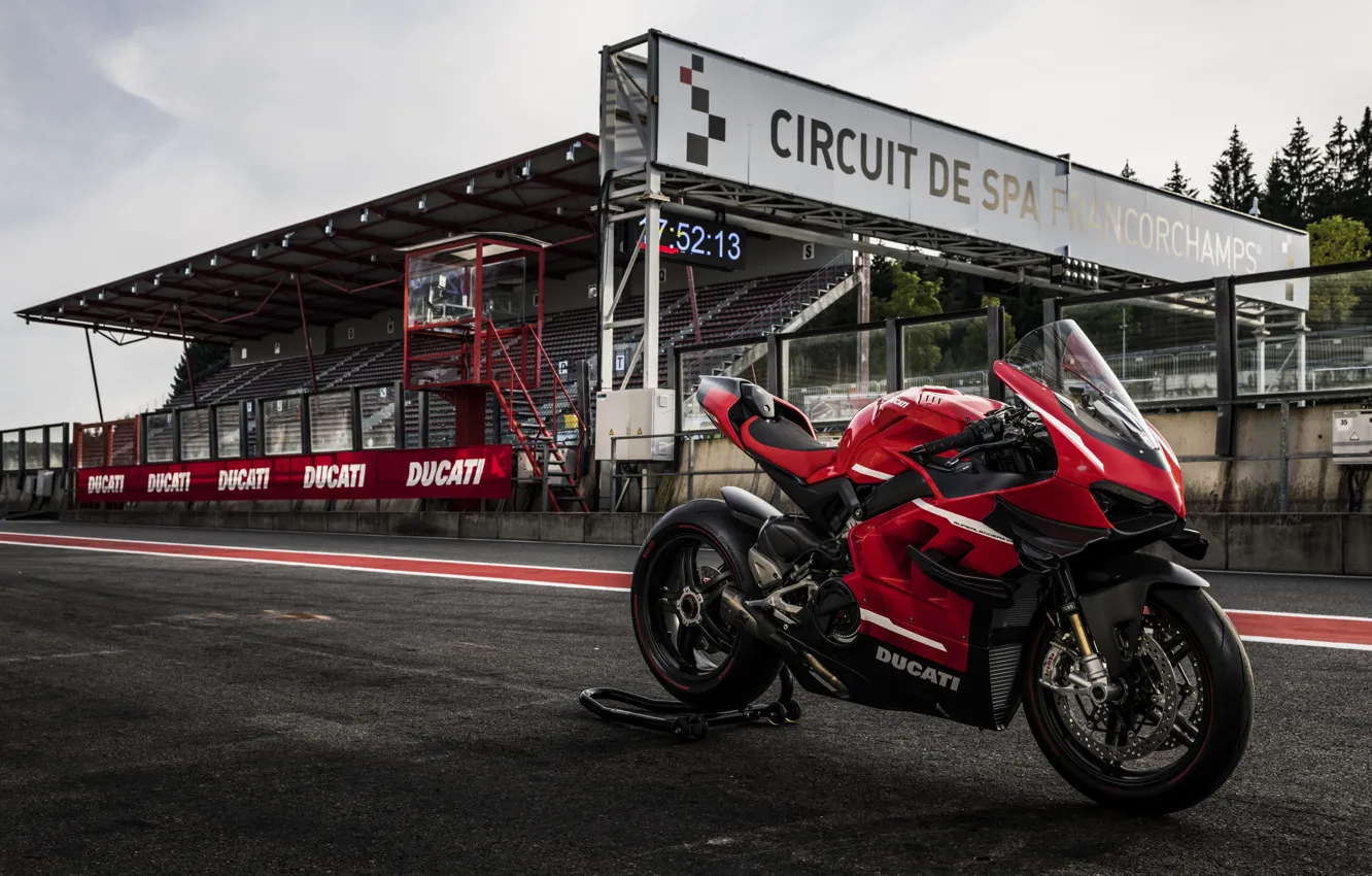 Photo wallpaper ducati, race track, Superleggera V4