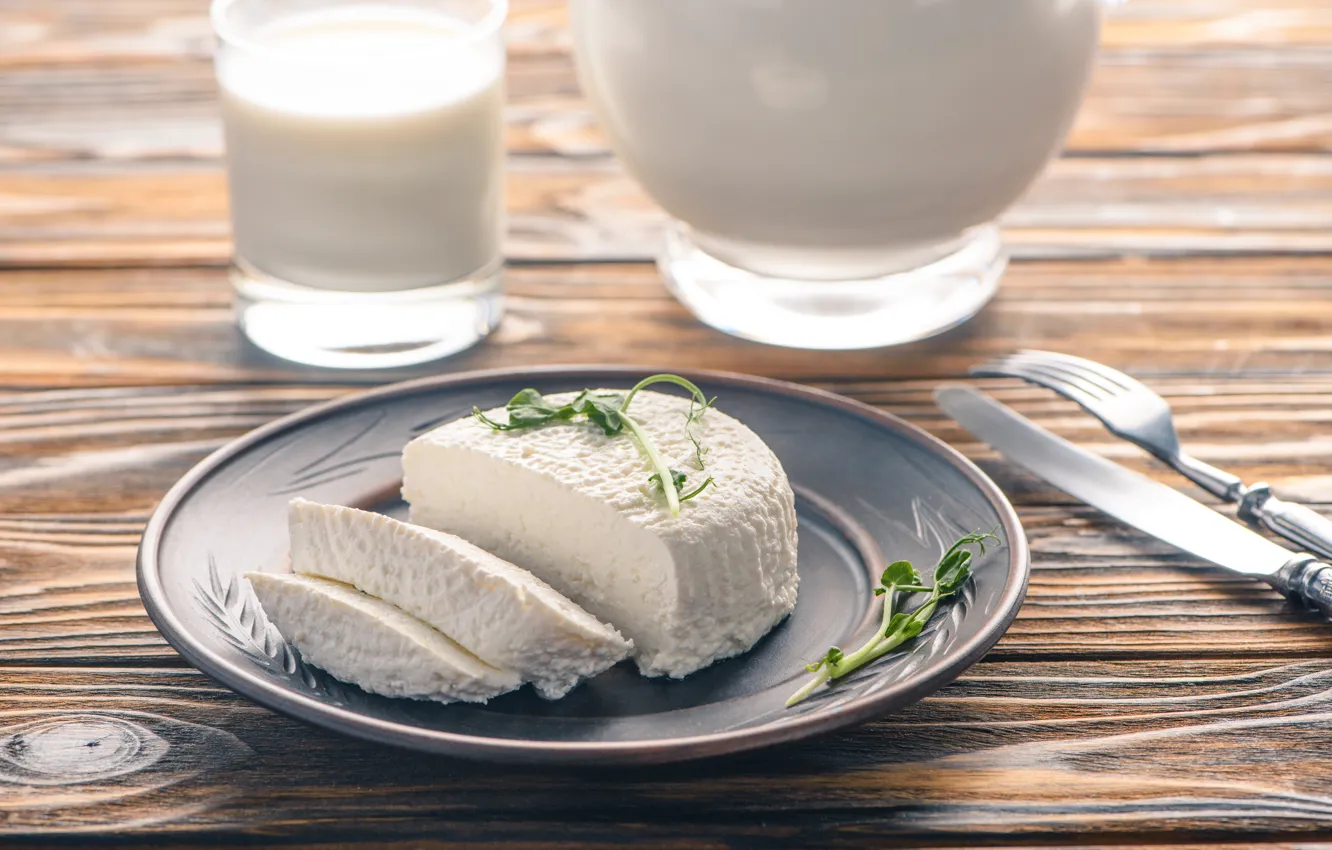 Photo wallpaper cheese, modona products, milk