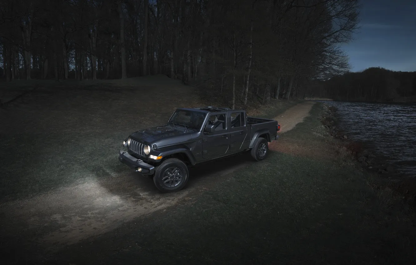 Photo wallpaper Gladiator, Jeep, dark sky, 2025, Jeep Gladiator