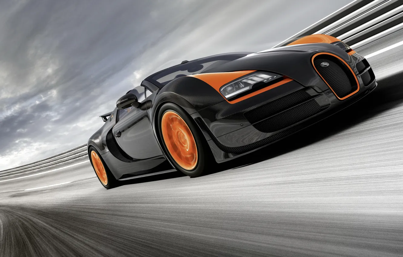 Photo wallpaper Roadster, Bugatti, Veyron, Bugatti, Veyron, Grand Sport, Vitesse, 2013