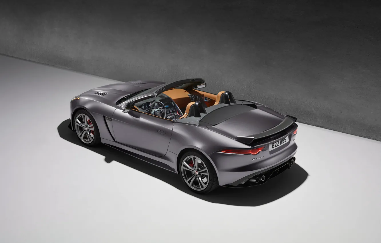 Photo wallpaper Jaguar, the view from the top, F-Type