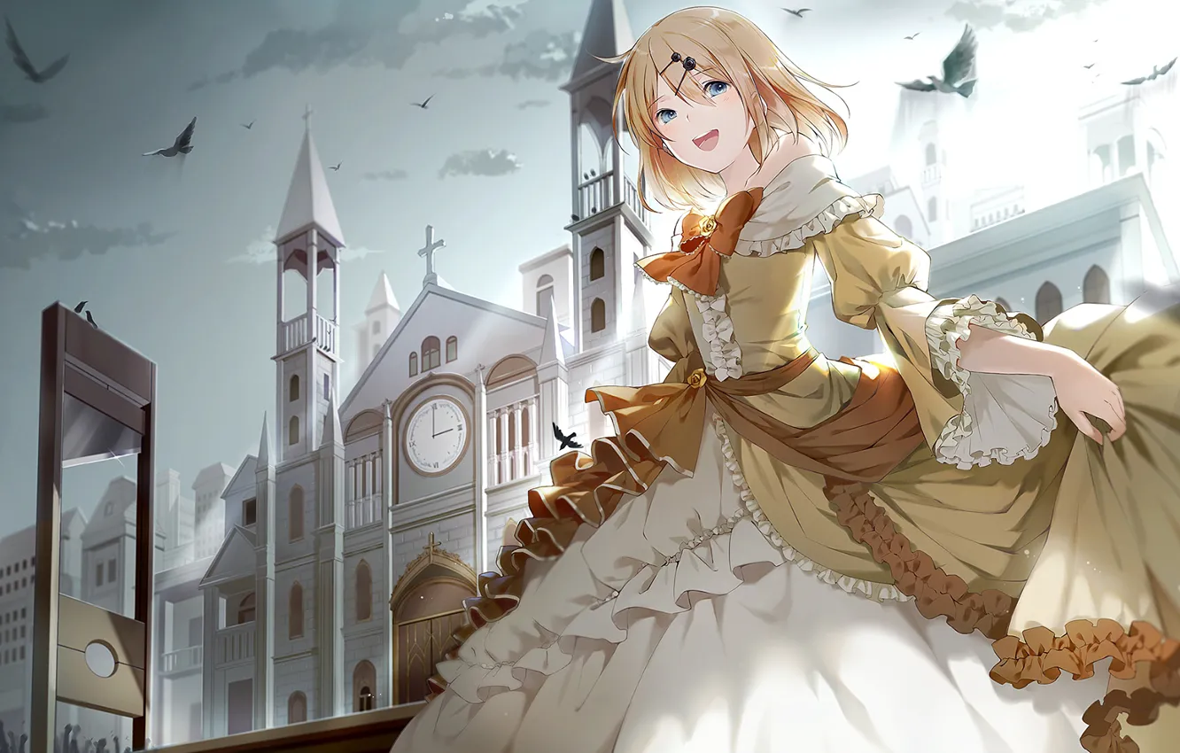 Photo wallpaper girl, Vocaloid, Quinceanera dresses