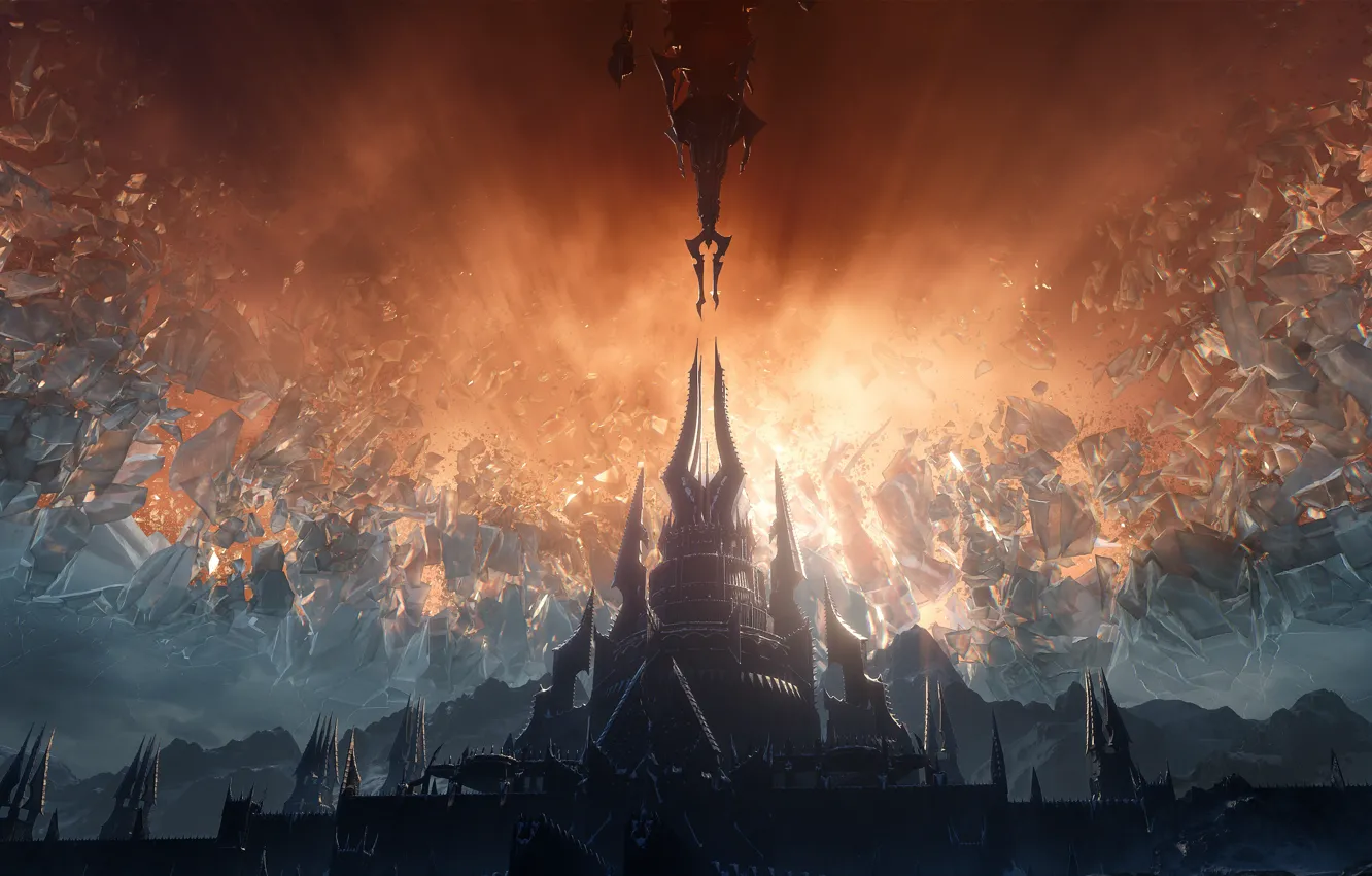 Photo wallpaper World of Warcraft, Blizzard Entertainment, World of Warcraft: Shadowlands, The gap of the universe, Dark …