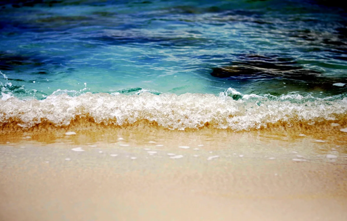 Photo wallpaper sand, sea, wave, beach, waves, beach, sea, sand