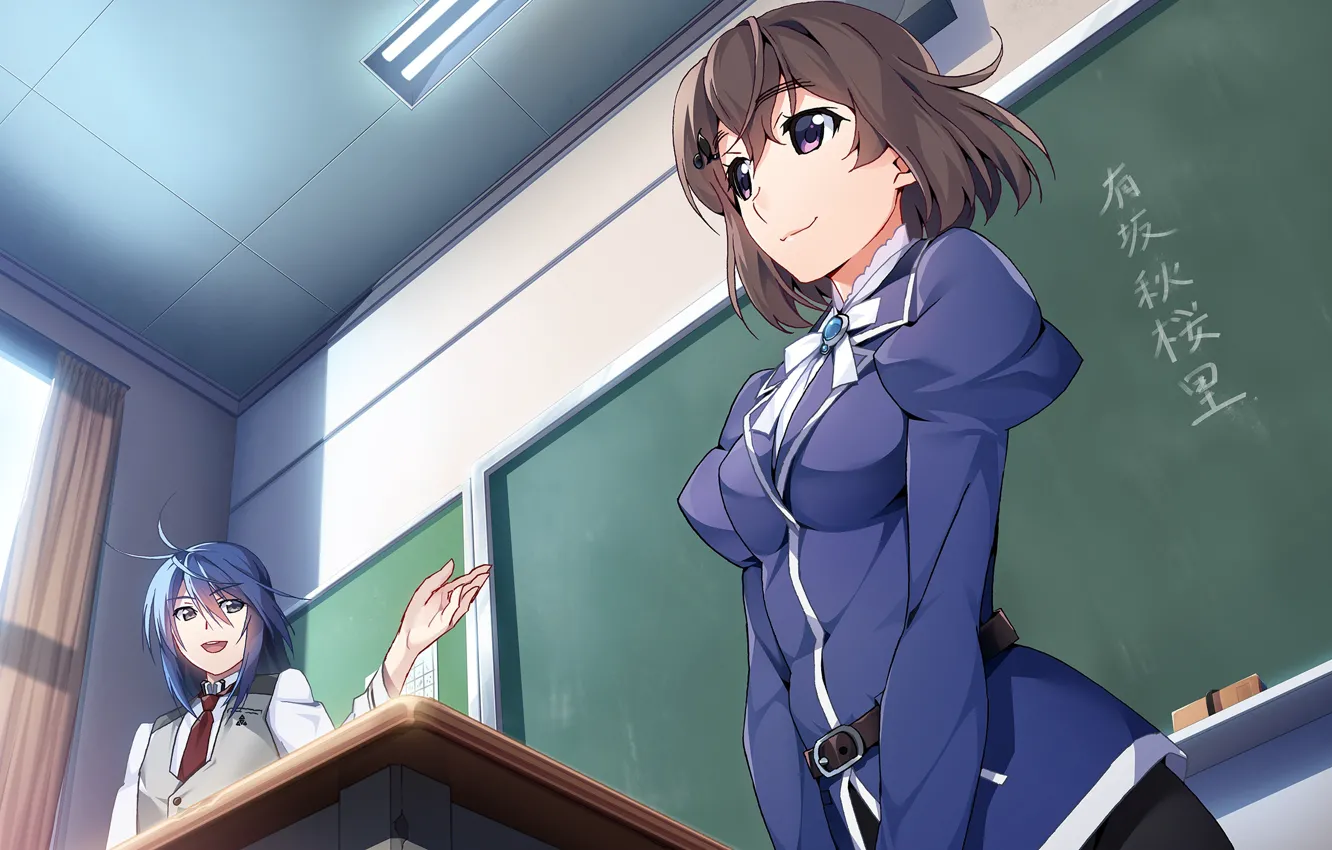 Photo wallpaper girl, school, teacher, Grisaia: Phantom Trigger