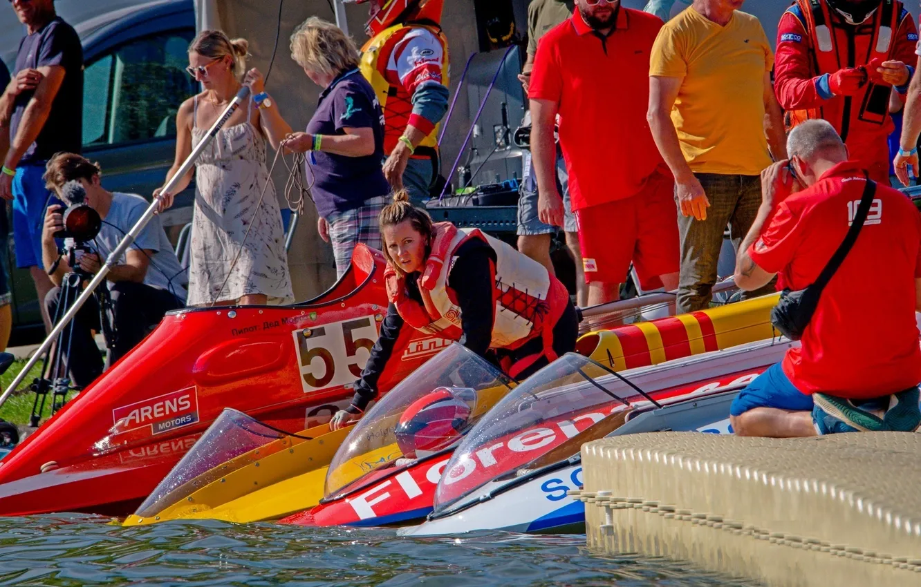 Photo wallpaper speed, boats, races