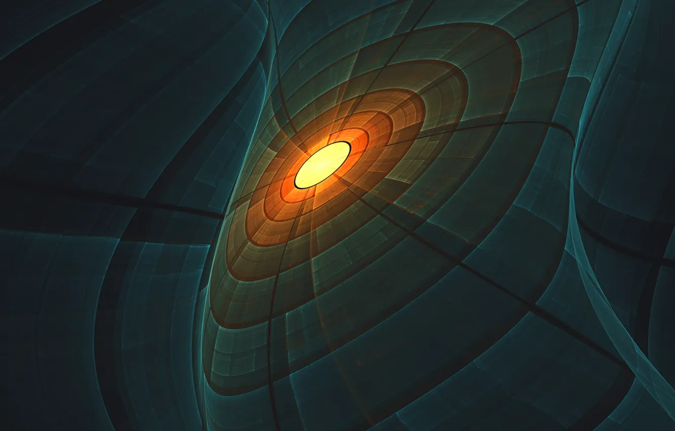 Photo wallpaper light, line, color, the volume, the dome