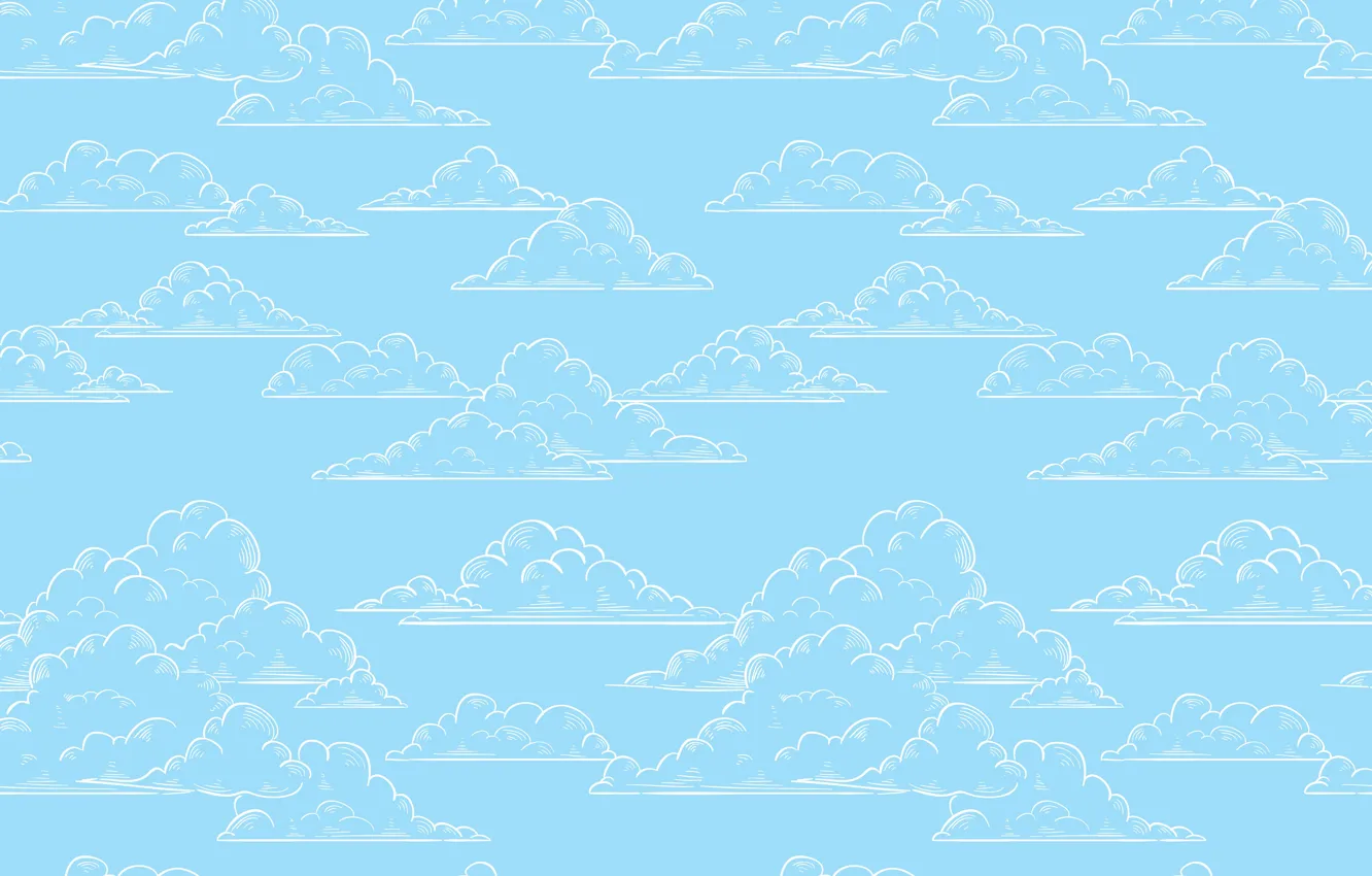 Photo wallpaper texture, blue background, obloka