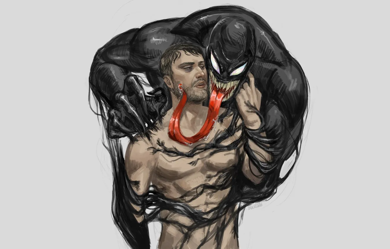 Photo wallpaper Venom, Venom, Eddie Brock
