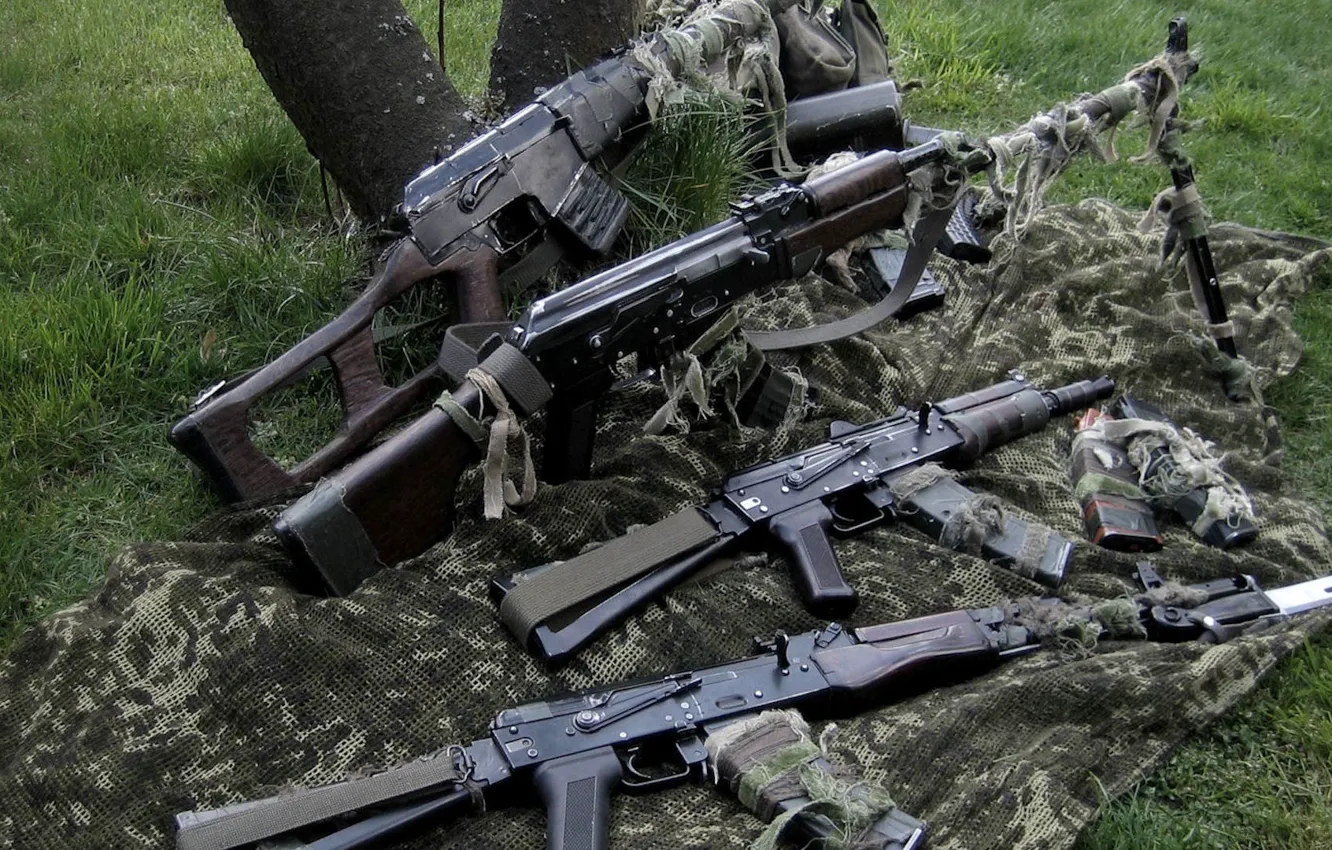 Photo wallpaper weapons, Vintorez, AKS74U, special sniper rifle, Kalashnikov machine gun, 6П2, The PKK, 6П29