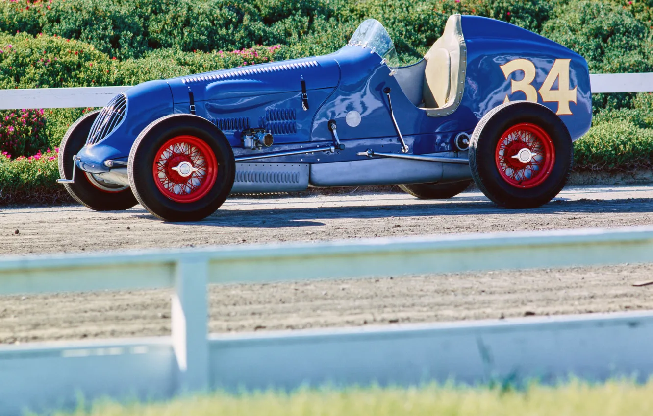 Photo wallpaper retro cars, race car, 1930, Duesenberg, Indy 500