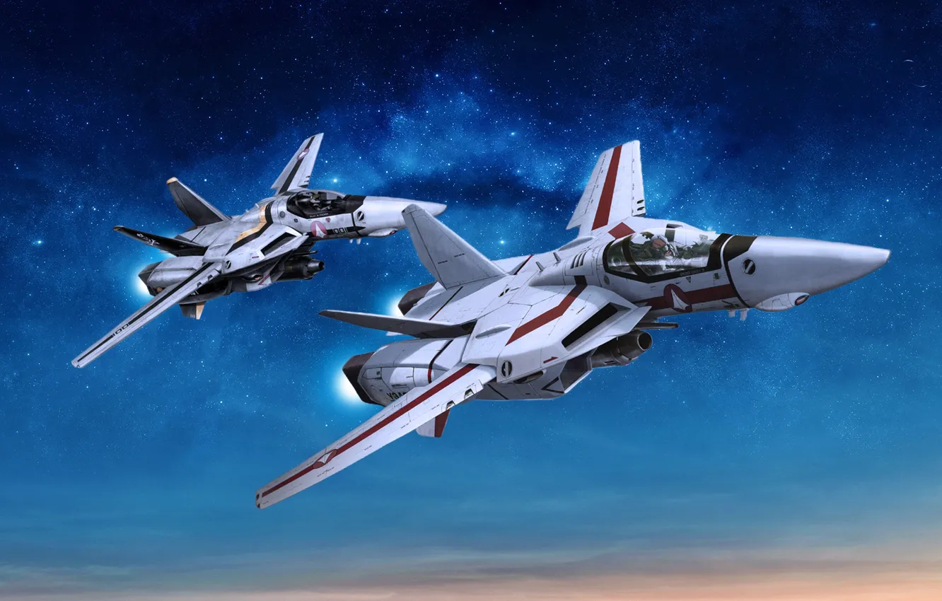 Photo wallpaper aircraft, Macross, Robotech