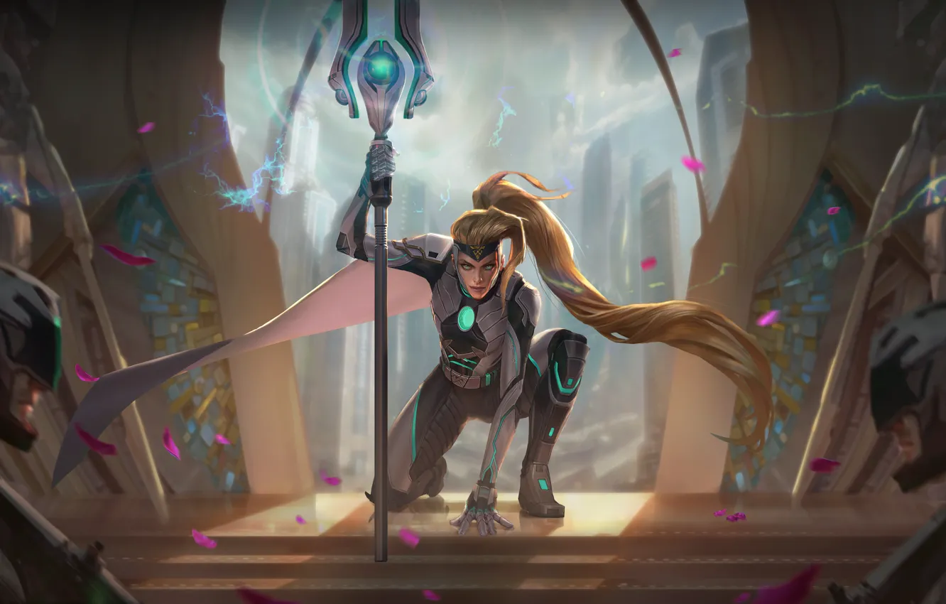 Photo wallpaper the game, fantasy, the guardian, long hair, girls, beautiful girl, games, characters