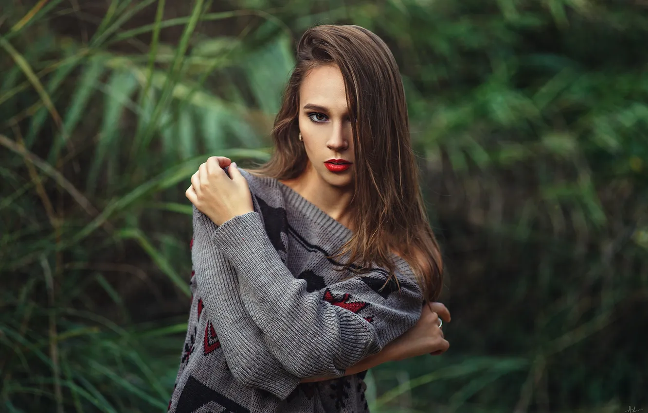 Photo wallpaper light, girl, eyes, autumn, model, beauty, Turkey, portrait