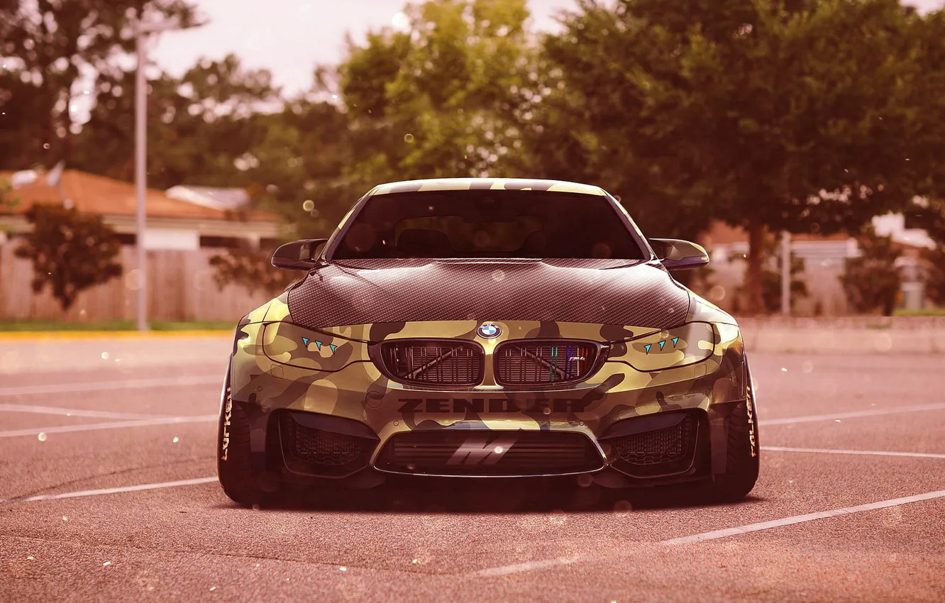 Photo wallpaper tuning, power, camouflage, tuning, power, exterior, kit, BMW M4