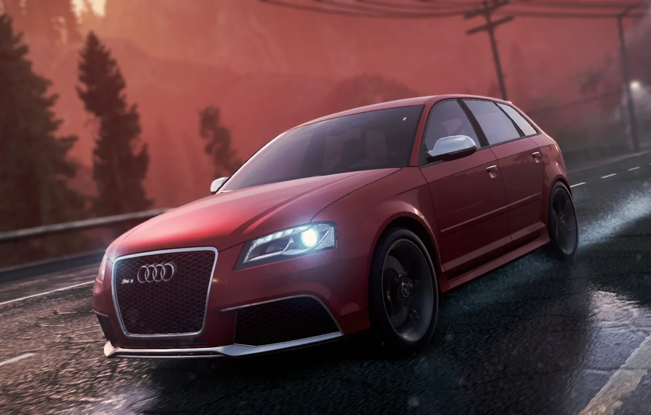 Photo wallpaper Audi, 2012, Need for Speed, nfs, Sportback, Most Wanted, RS3, NSF