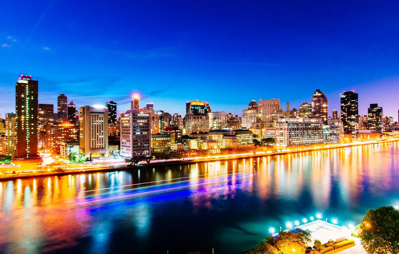 Photo wallpaper the city, skyscrapers, USA, USA, America, New York, Manhattan, New York City