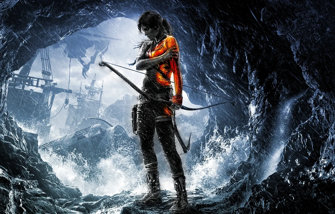 Photo wallpaper Tomb Raider, Style, Lara Croft, BF3