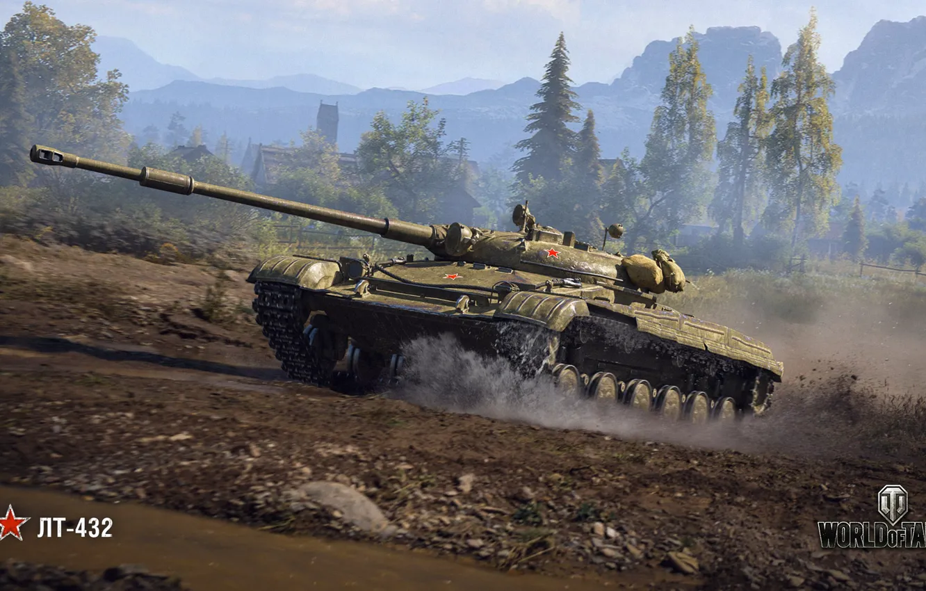 Photo wallpaper WoT, World of Tanks, Wargaming, LT-432
