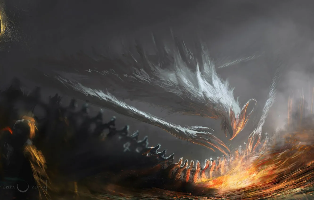 Photo wallpaper lights, people, being, art, giant