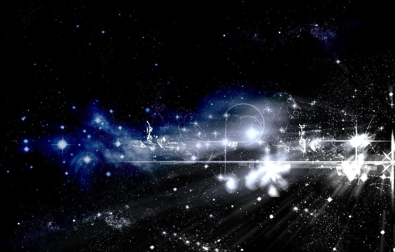 Photo wallpaper the sky, stars, abstraction