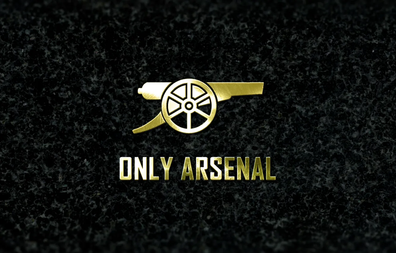 Photo wallpaper logo, football, Arsenal, Minimalism, granit