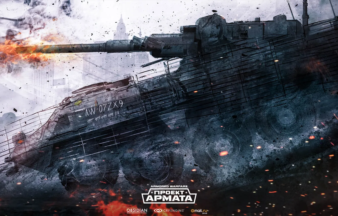 Photo wallpaper shot, tank, tanks, CryEngine, mail.ru, Armored Warfare, Obsidian Entertainment, The Armata Project