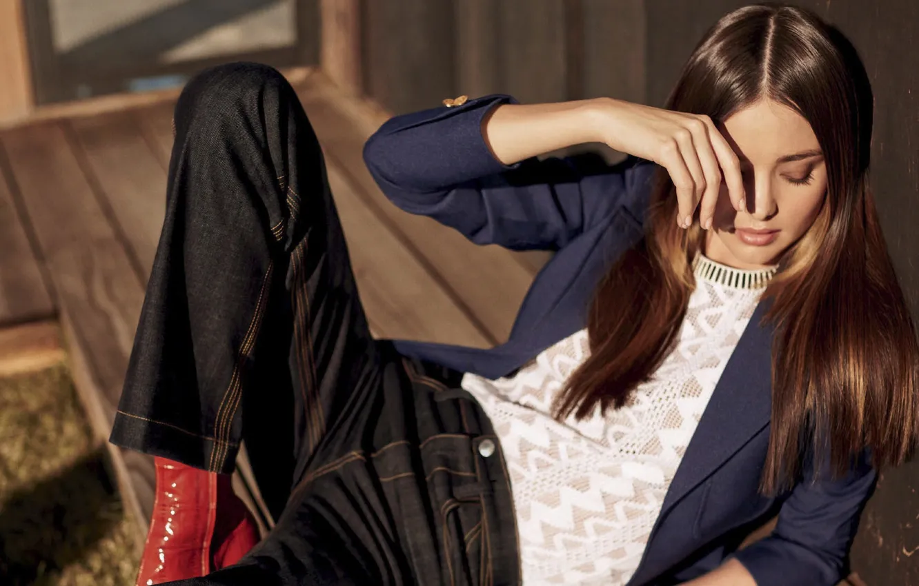 Photo wallpaper photoshoot, Miranda Kerr, Miranda Kerr, Harper's Bazaar, December 2014