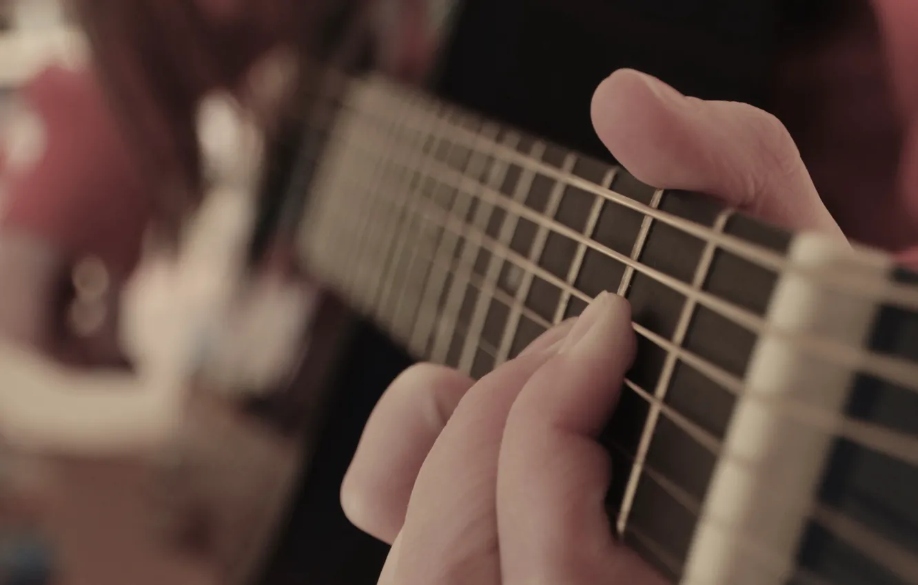 Photo wallpaper music, guitar, hands