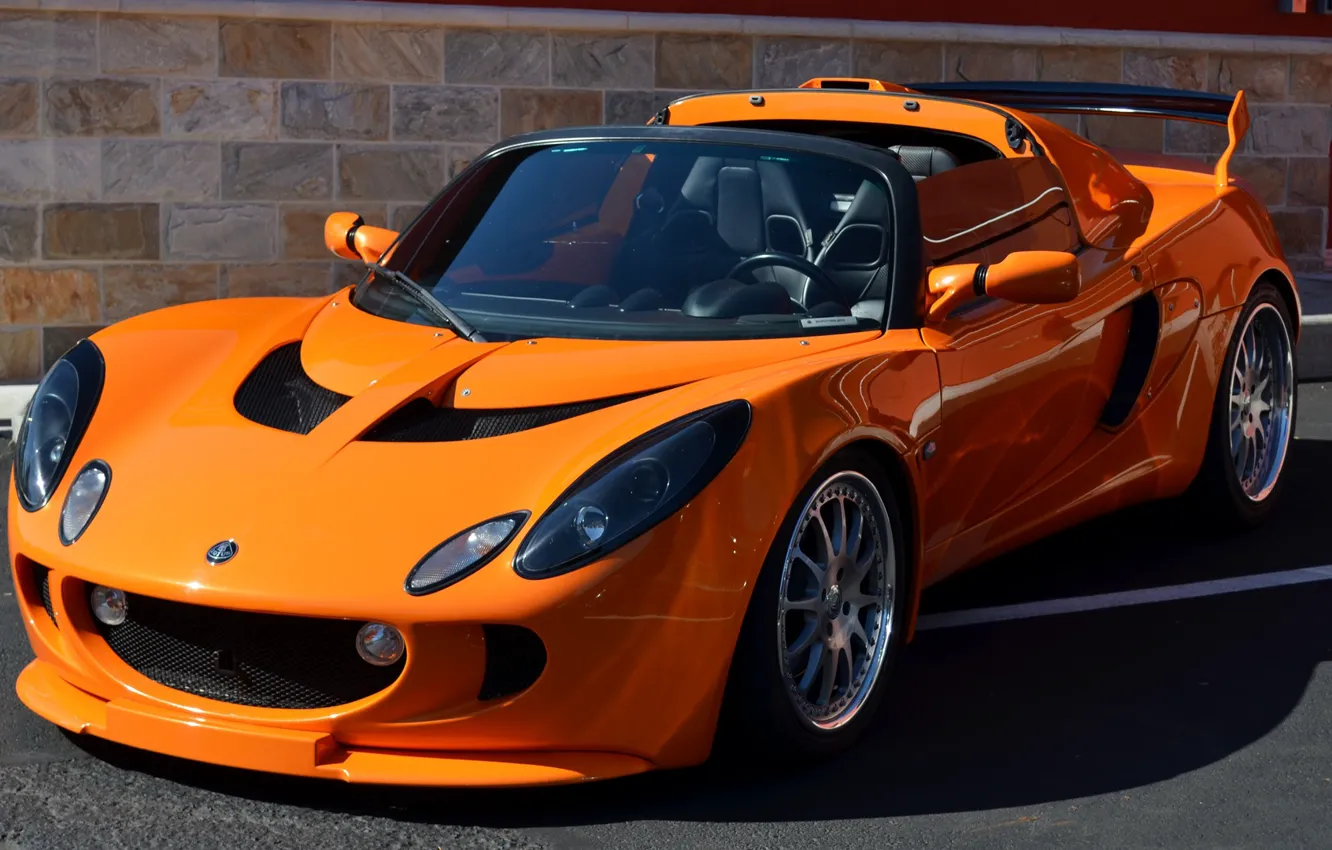 Photo wallpaper car, Lotus, supercar, sports car, orange, Supercar, 250, Sportcar