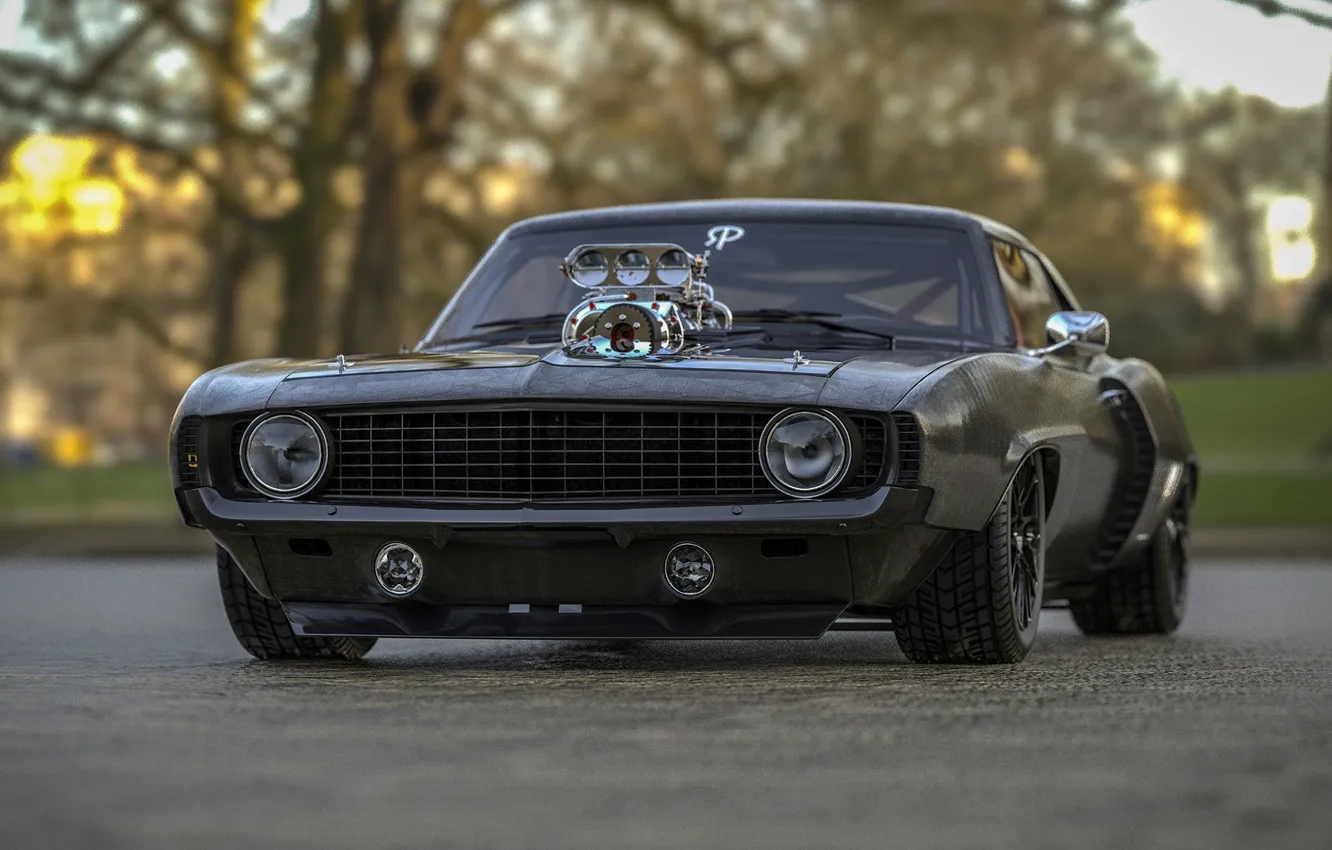 Photo wallpaper machine, auto, rendering, Chevrolet, Camaro, Concept Art, Chevrolet Camaro SS, Transport & Vehicles