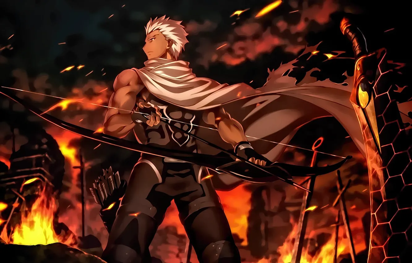 Photo wallpaper Fate Stay Night, anime, asian, manga, japanese, Archer