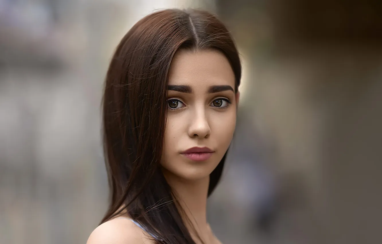 Photo wallpaper girl, beautiful, model, look, cute