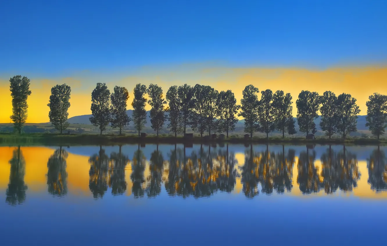 Photo wallpaper Earth, nature, lake, environment