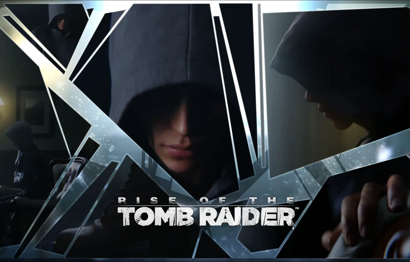 Photo wallpaper lara croft, mirror, Crystal Dynamics, Rise of the Tomb Raider