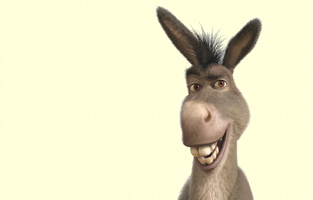 Photo wallpaper smile, Shrek, donkey, soup, Shrek