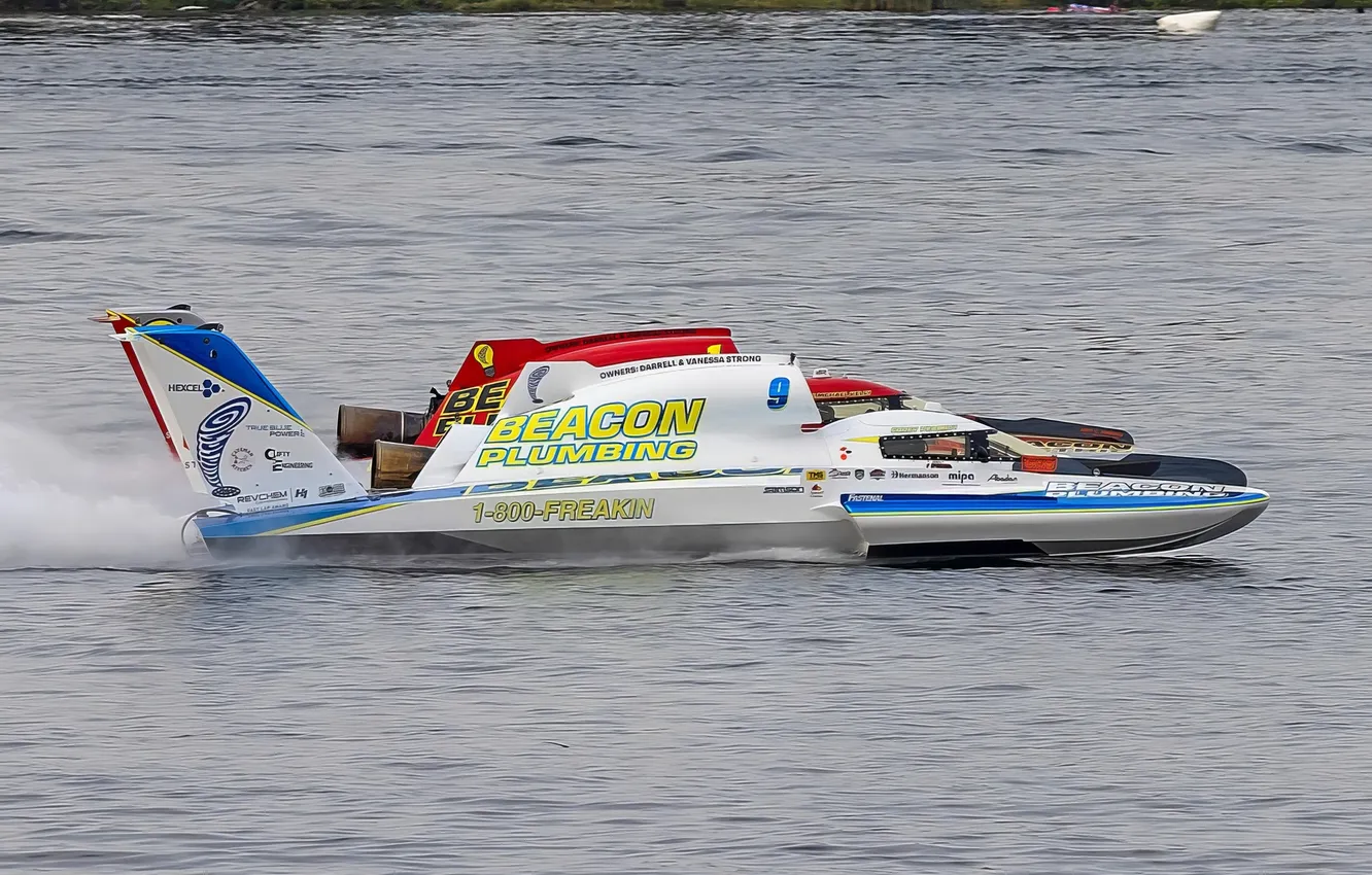 Photo wallpaper race, boat, speed