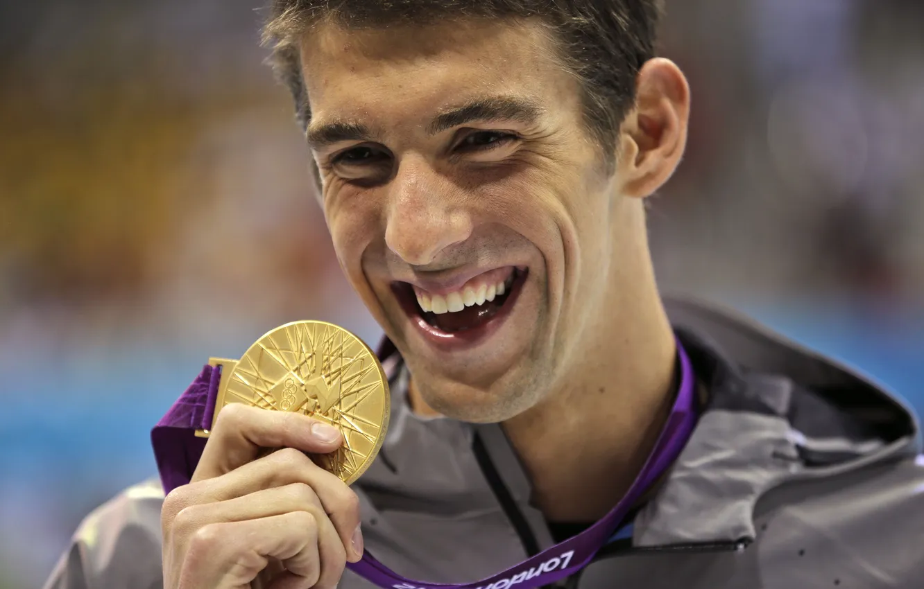 Photo wallpaper swimmer, Michael Phelps, Michael Phelps, 23-time Olympic champion