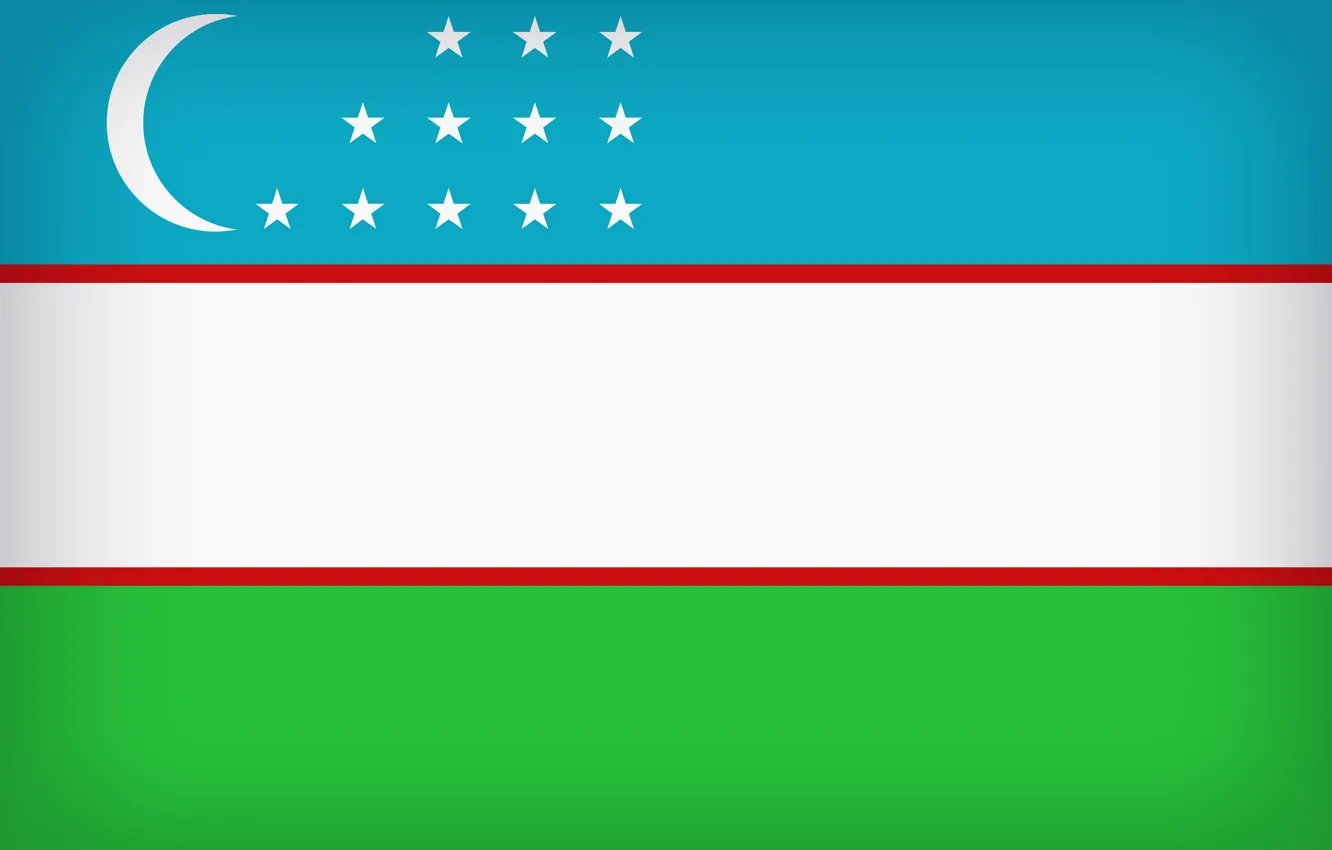 Photo wallpaper Flag, Uzbekistan, Flag Of Uzbekistan, Uzbekistan Large Flag, Uzbek