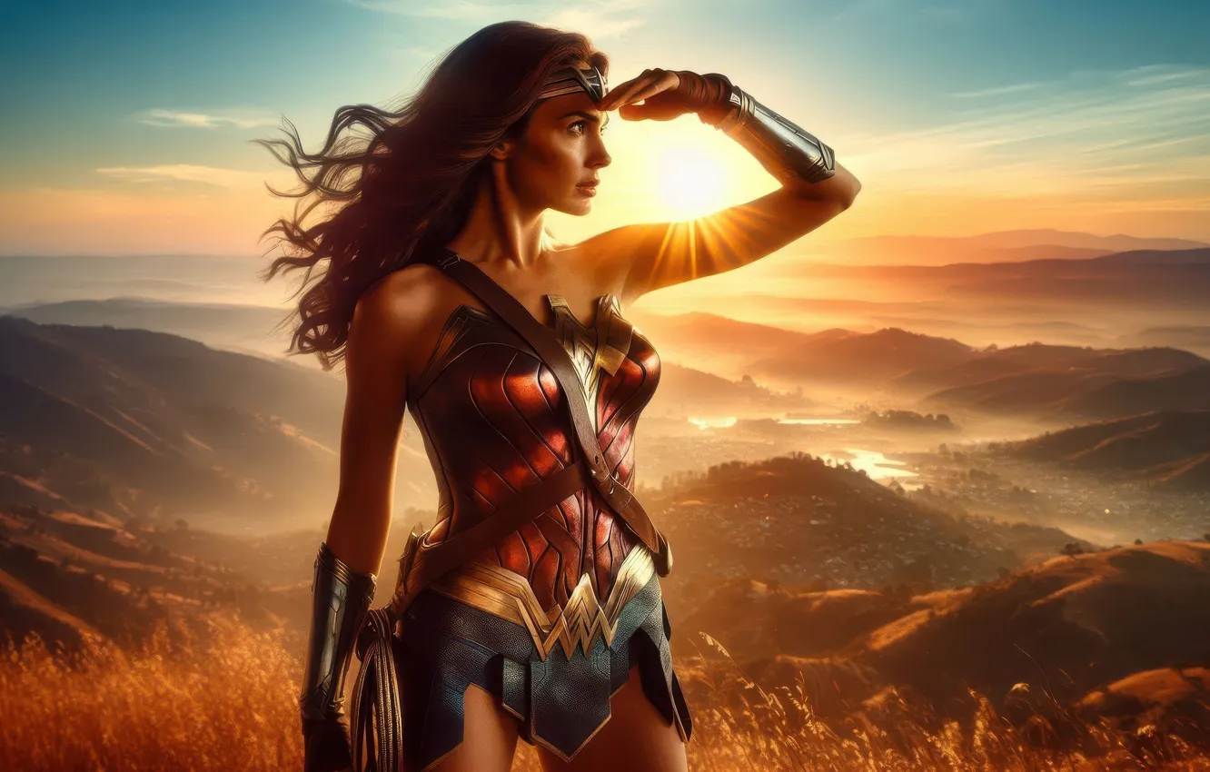 Photo wallpaper Wonder Woman, queen, justice