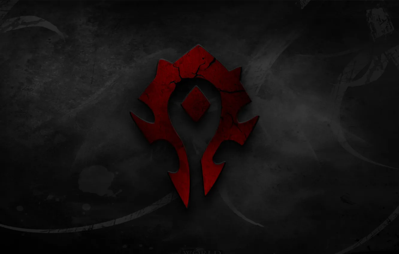 Photo wallpaper red, World of Warcraft, faction, Horde