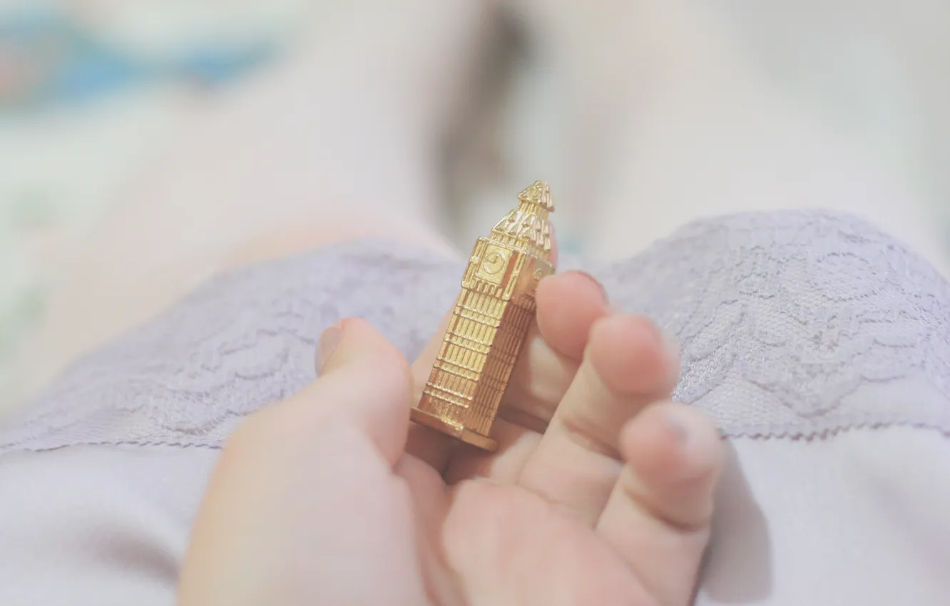 Photo wallpaper girl, background, mood, Wallpaper, London, hands, Big Ben, wallpapers