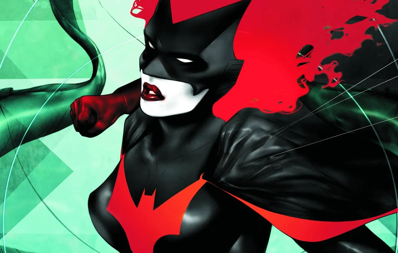 Photo wallpaper red, comics, Batwoman